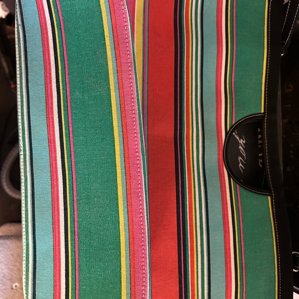 Colorful Striped Tote Bag